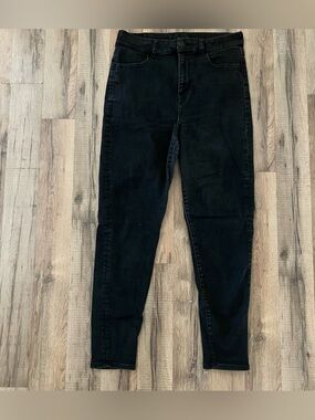 American Eagle Outfitters Curvy High Rise Black Jeggings Size 10